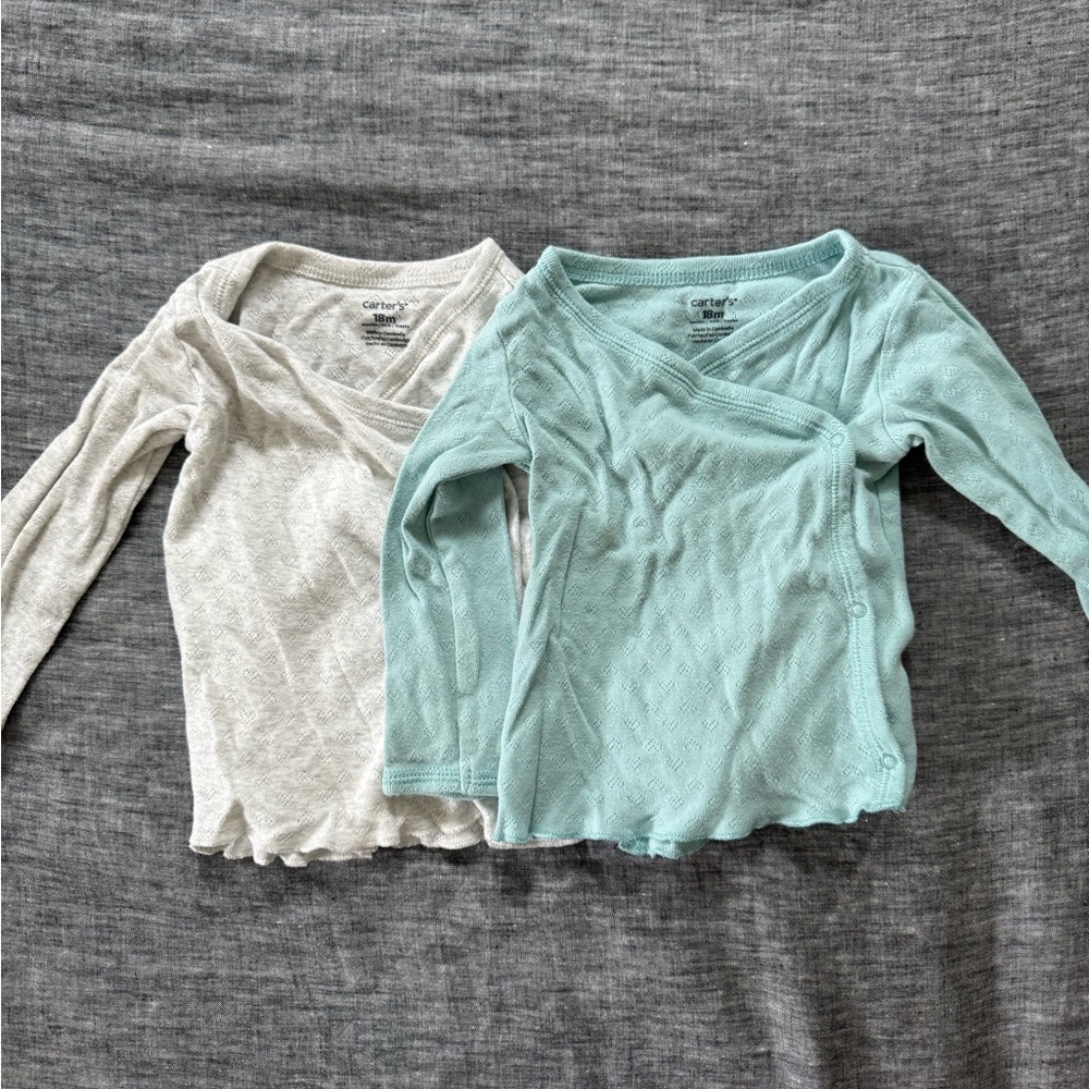 Set of 2 Carter’s wrap sweaters, 18m